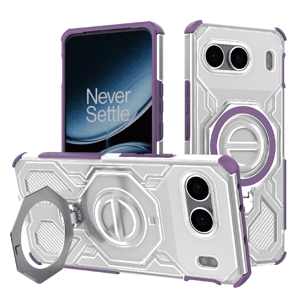 Techsuit Carbon Shield PRO pro OnePlus Nord 4 fialový průhledný