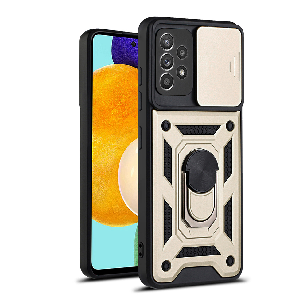 Pouzdro Techsuit CamShield pro Samsung Galaxy A52 A52s zlaté