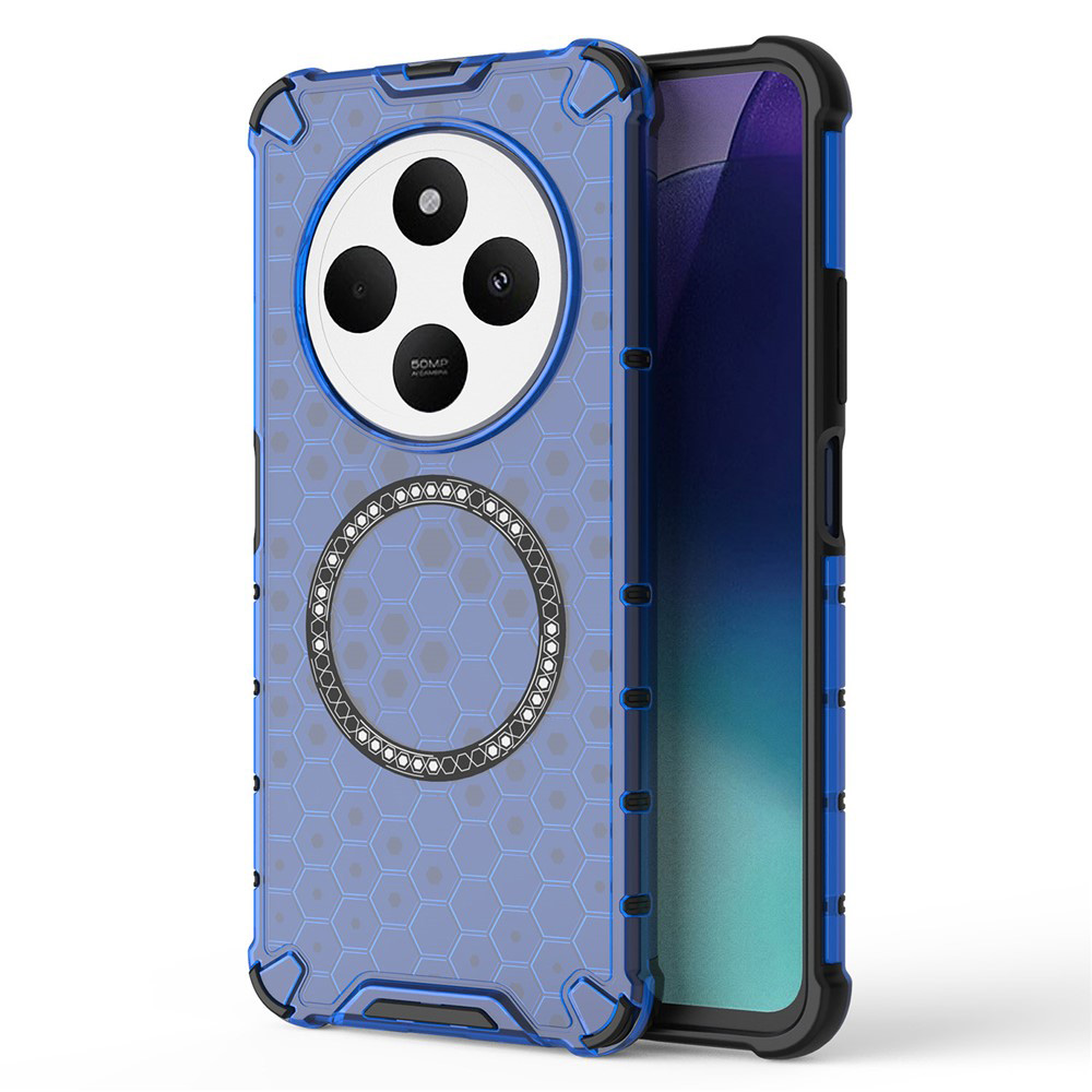 Techsuit HoneyComb Shield MagSafe pro Xiaomi Redmi 14C Poco C75 modrá