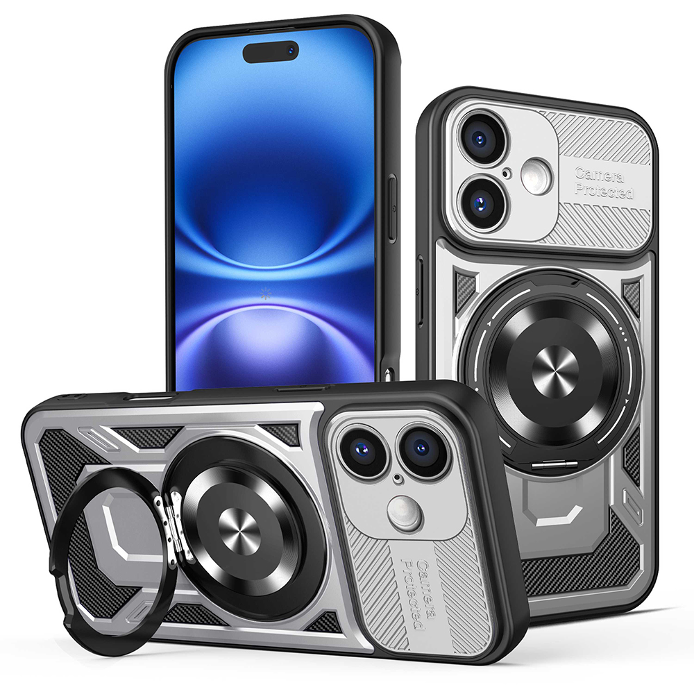 Techsuit RuggedCam pro iPhone 16 Plus šedý