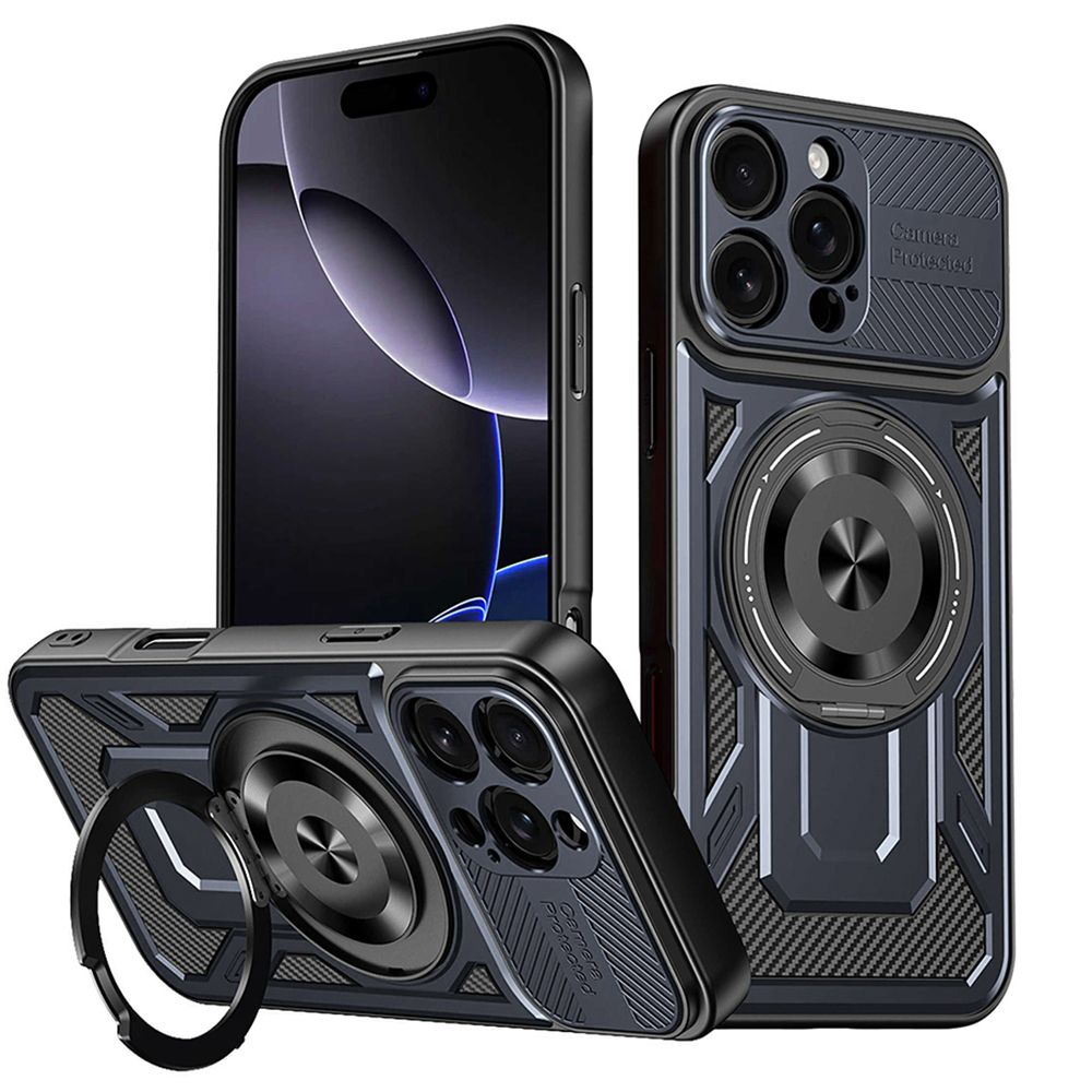 Techsuit RuggedCam pro iPhone 16 Pro modrá