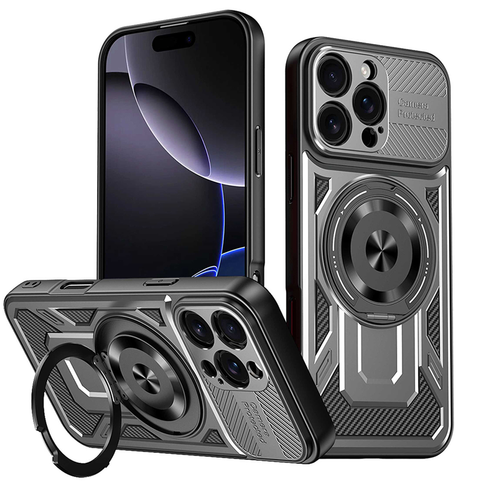 Techsuit RuggedCam pro iPhone 16 Pro šedý