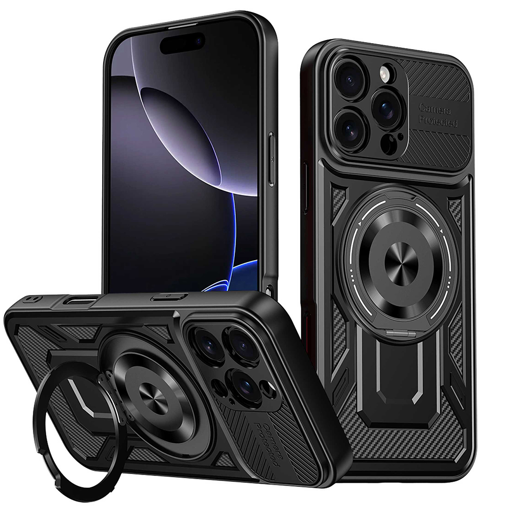 Techsuit RuggedCam pro iPhone 16 Pro Max černý