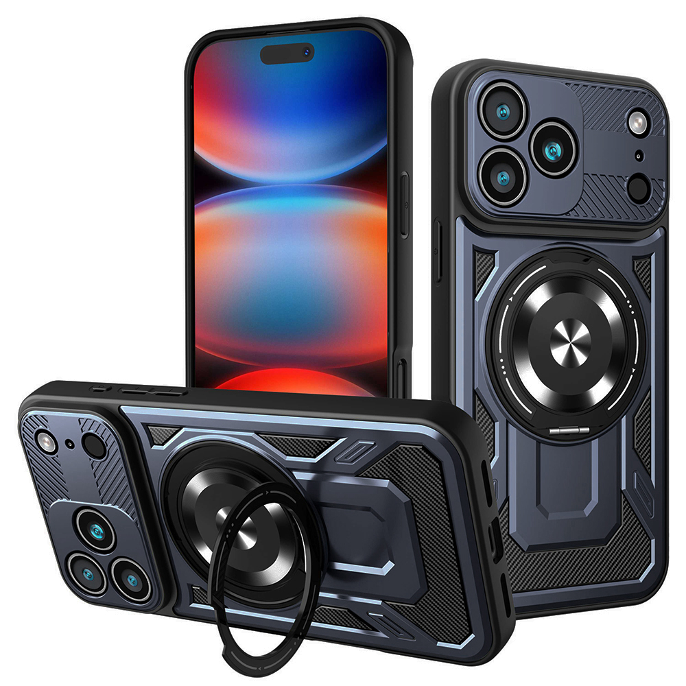 Techsuit RuggedCam pro iPhone 17 Pro Max modrá