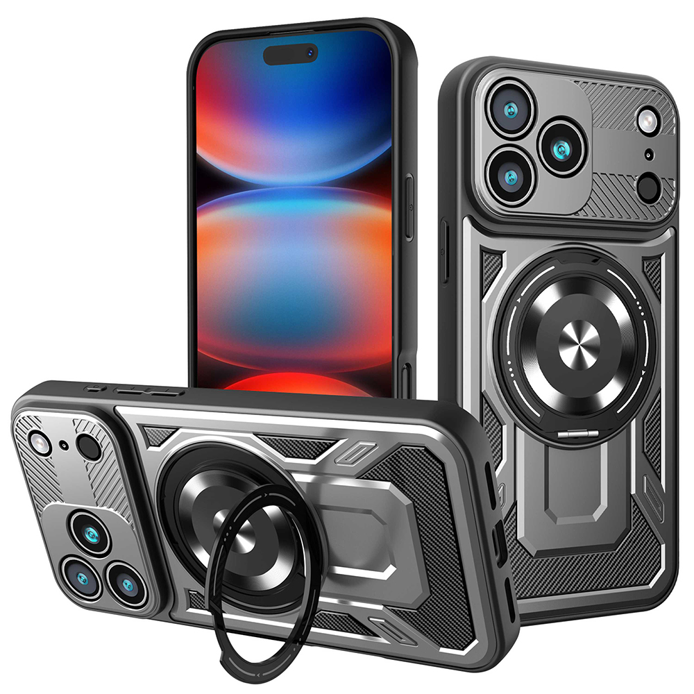 Techsuit RuggedCam pro iPhone 17 Pro Max šedý