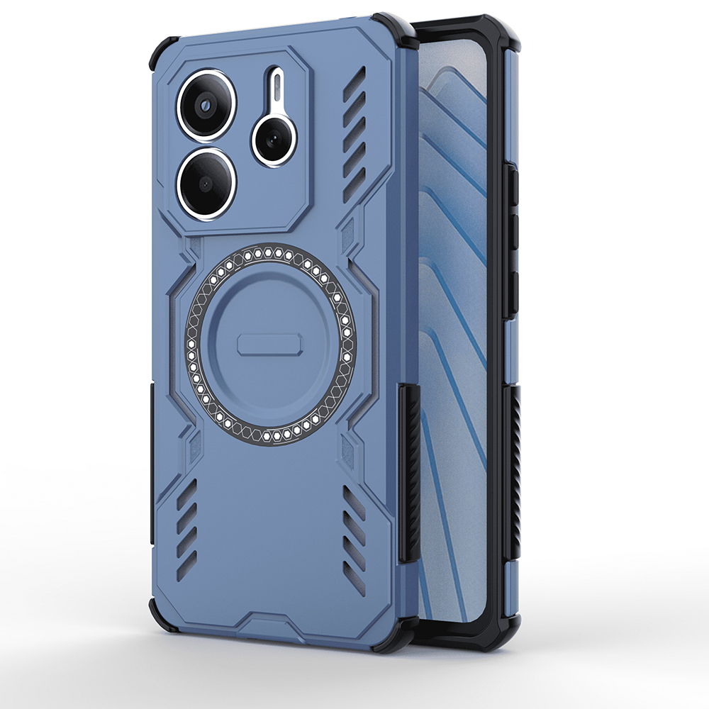 Pouzdro Techsuit ArmorMag pro Xiaomi Redmi Note 14 5G modré