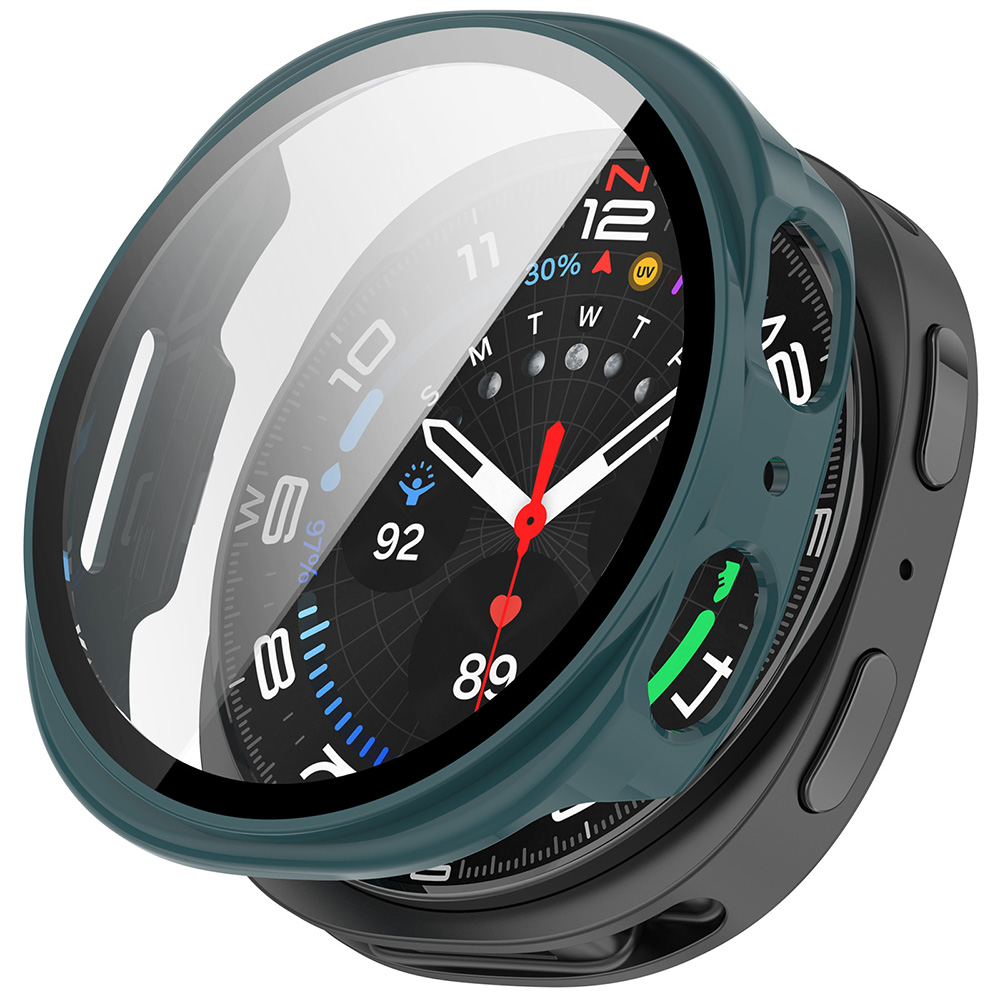 Ochranný kryt a fólie Techsuit Defense360 Pro Samsung Galaxy Watch8 40mm tmavě tyrkysová