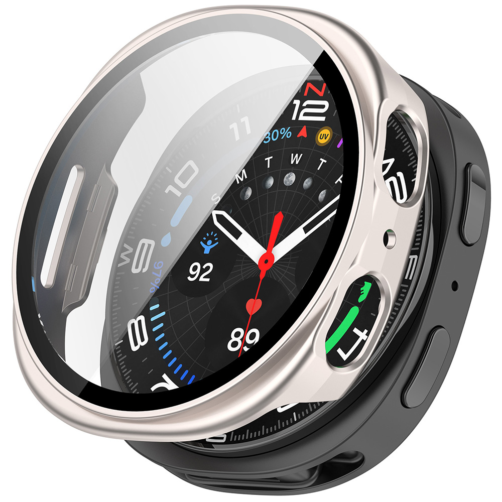 Techsuit Defense360 Pro + Ochranné sklo Samsung Galaxy Watch8 44mm Perleťová