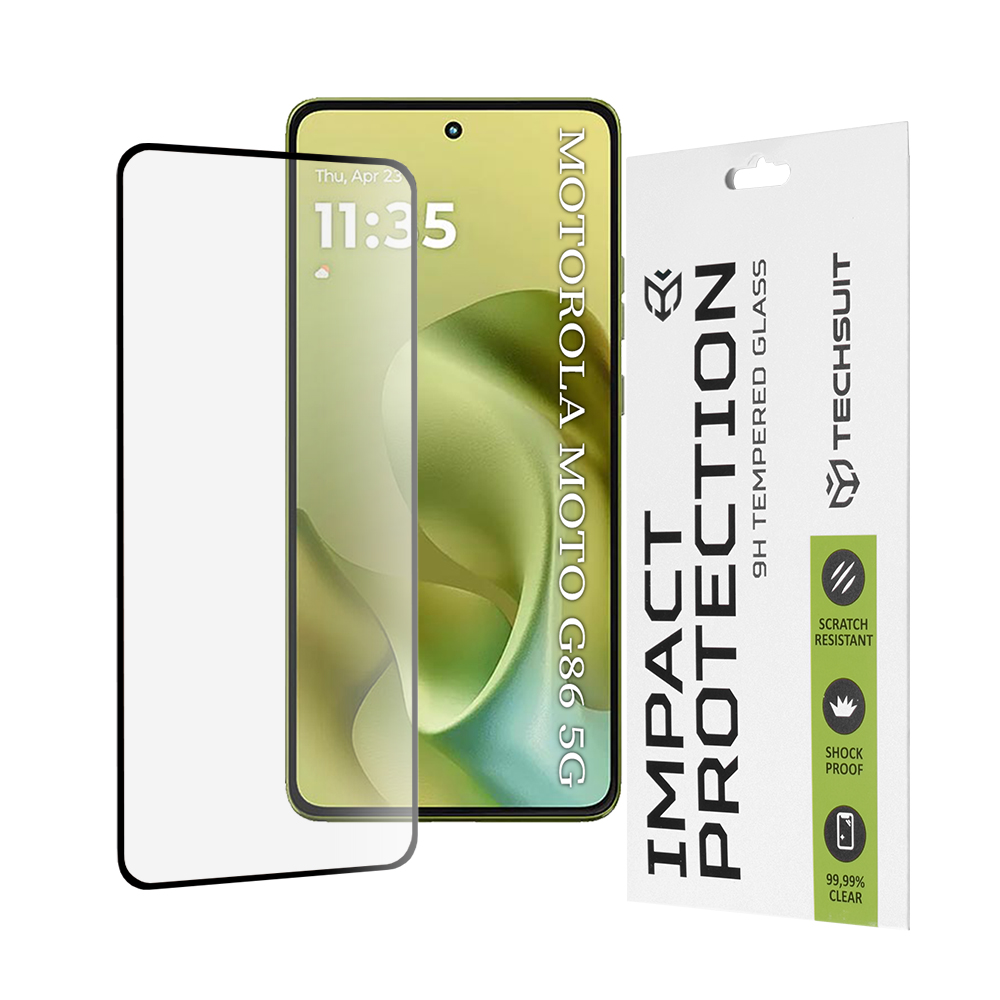 Ochranné sklo Techsuit 111D pro Motorola Moto G86 G86 Power černé