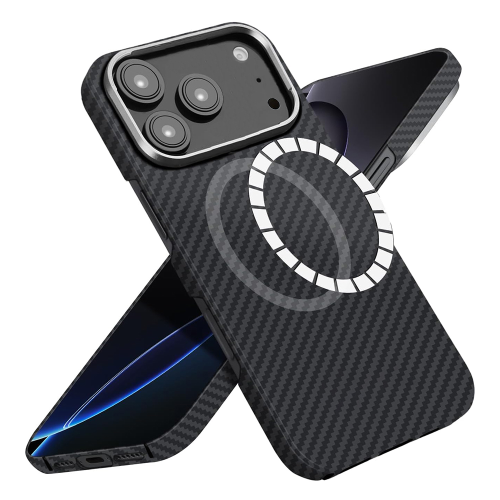 Techsuit Aramid Fiber MagSafe pro iPhone 17 Pro Max černý
