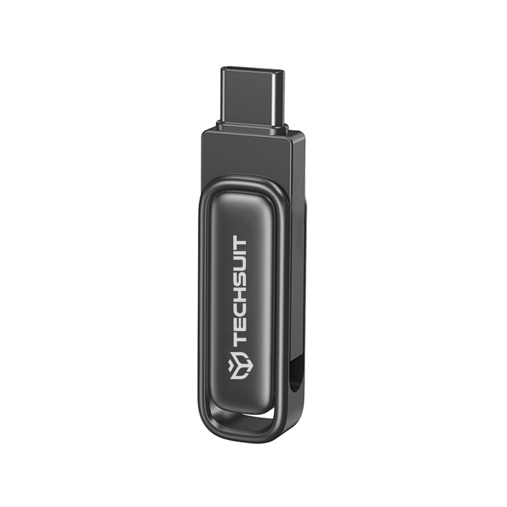 Techsuit Memory Stick THSM34 Dual-Interface USB 3.2 Type-C FlashDrive 64GB 25M/s 100M/s v barvě patina