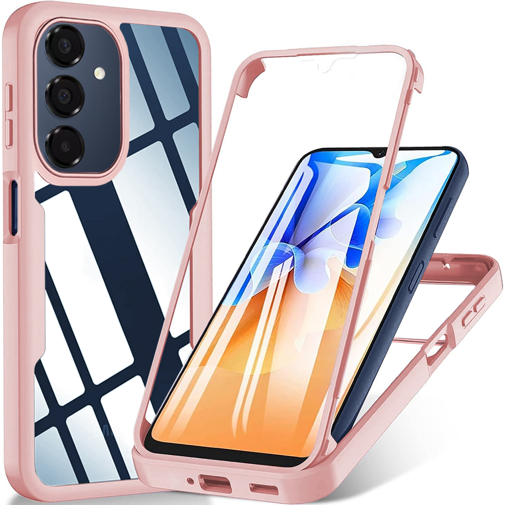 Techsuit ColorVerse 360 Series Ochranné sklo Samsung Galaxy A16 A17 růžová