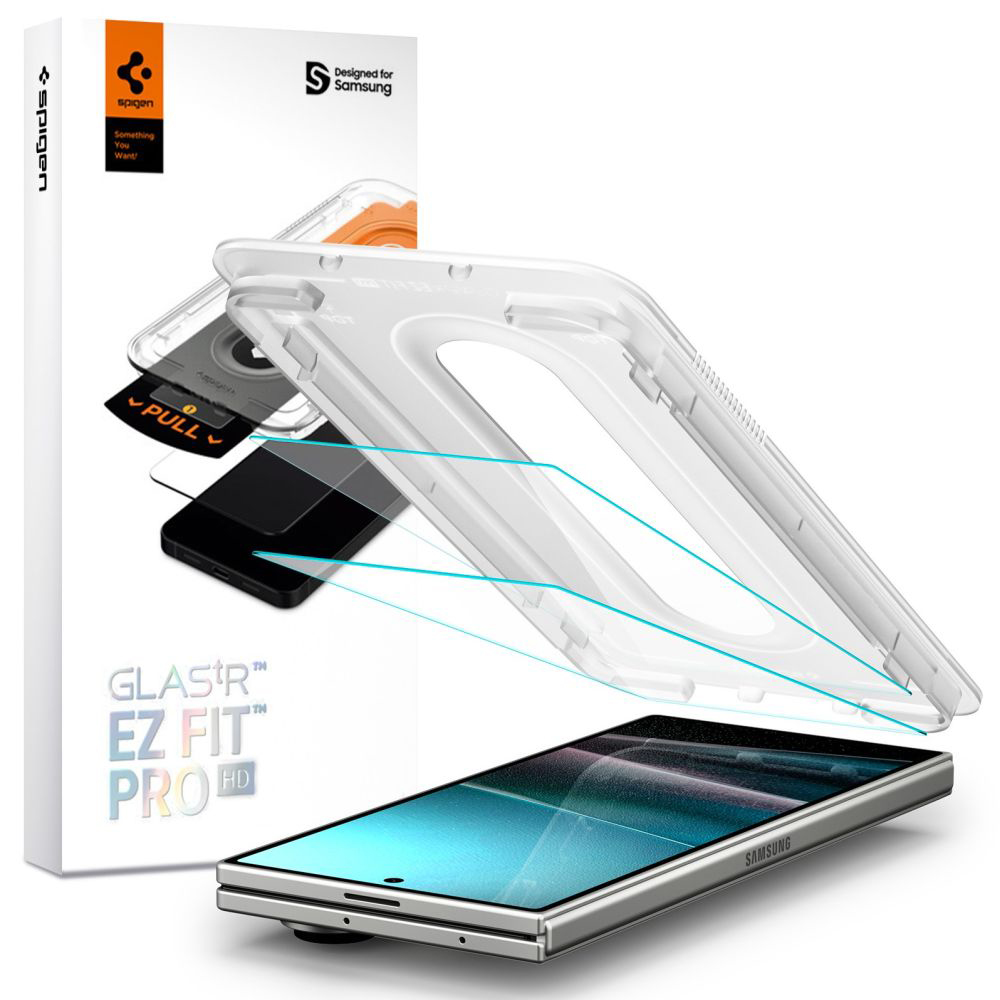 Spigen Glas.tR EZ-FIT Pro HD (2 balení) Samsung Galaxy Z Fold7 průhledný