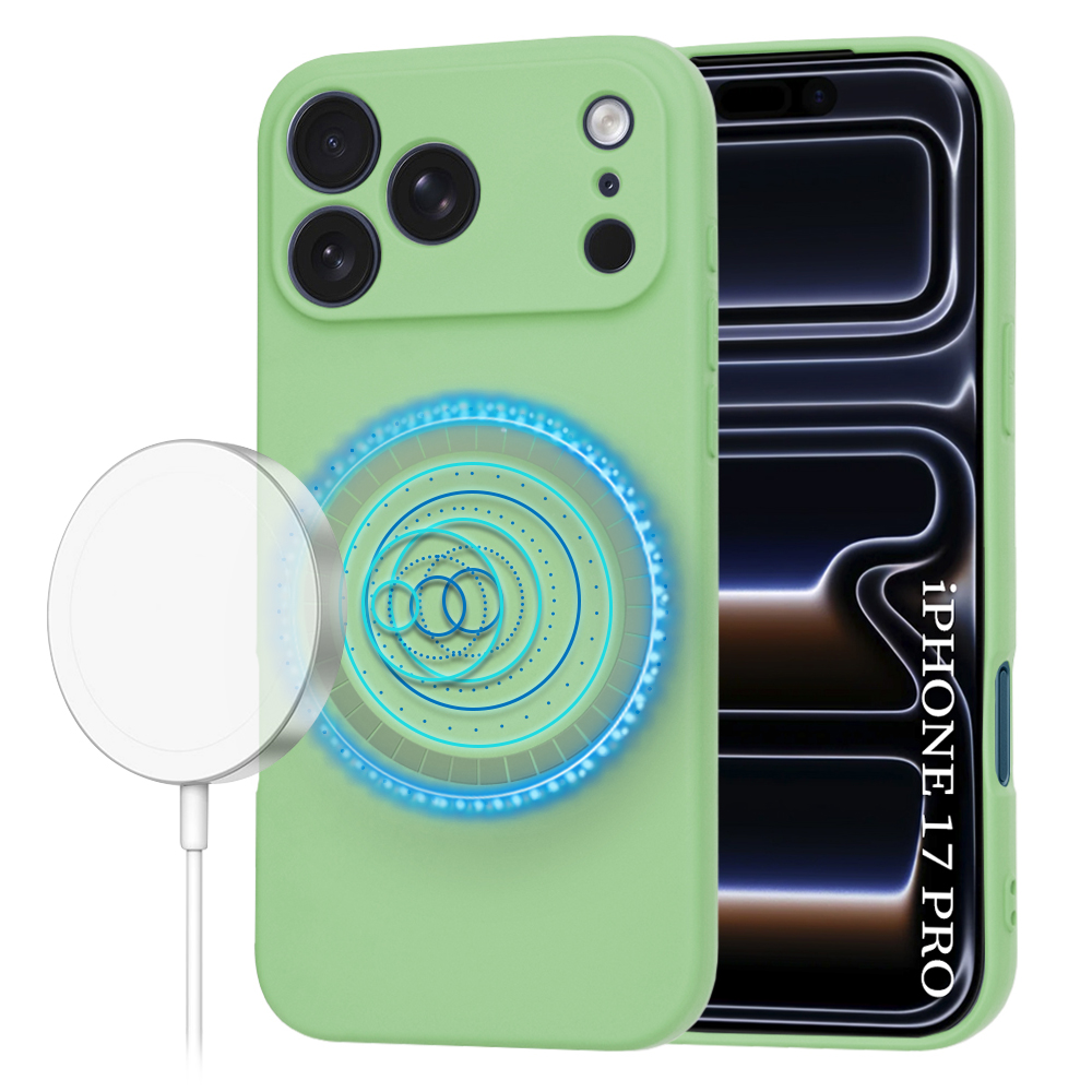 Techsuit SoftFlex MagSafe pro iPhone 17 Pro v mátově zelené