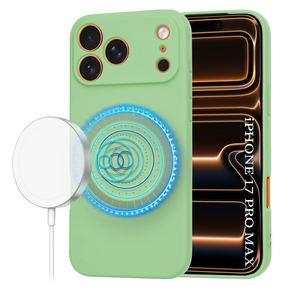 Techsuit SoftFlex MagSafe pro iPhone 17 Pro Max v mátově zelené
