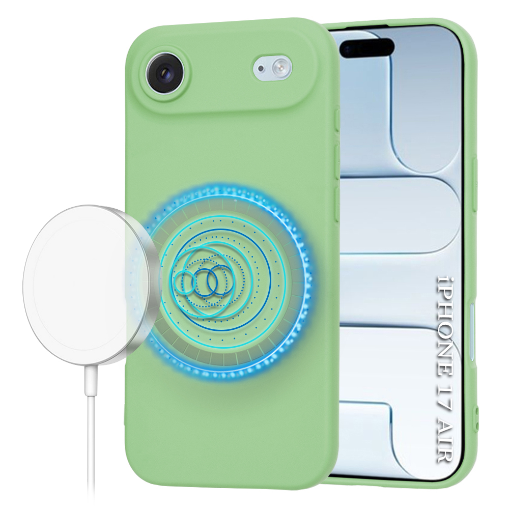 Techsuit SoftFlex MagSafe pro iPhone 17 Air mátově zelený