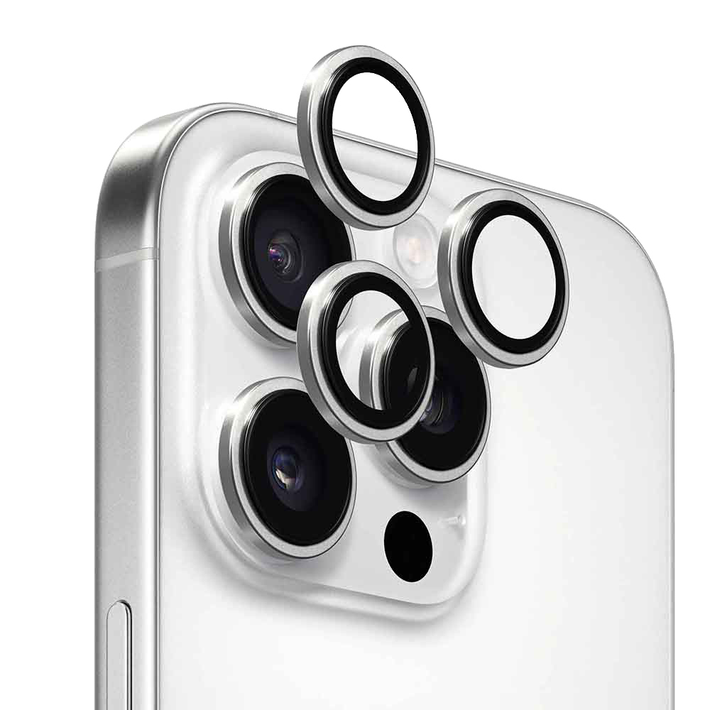 ANANK AR ochrana objektivu iPhone 16 Pro iPhone 16 Pro Max stříbrná