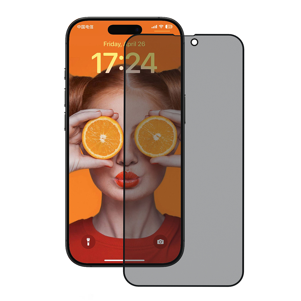 Ochranné sklo ANANK 2.5D Privacy iPhone 15 Pro Max černé