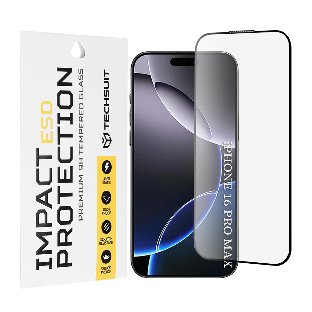 Techsuit ESD Glass pro iPhone 16 Pro Max černý