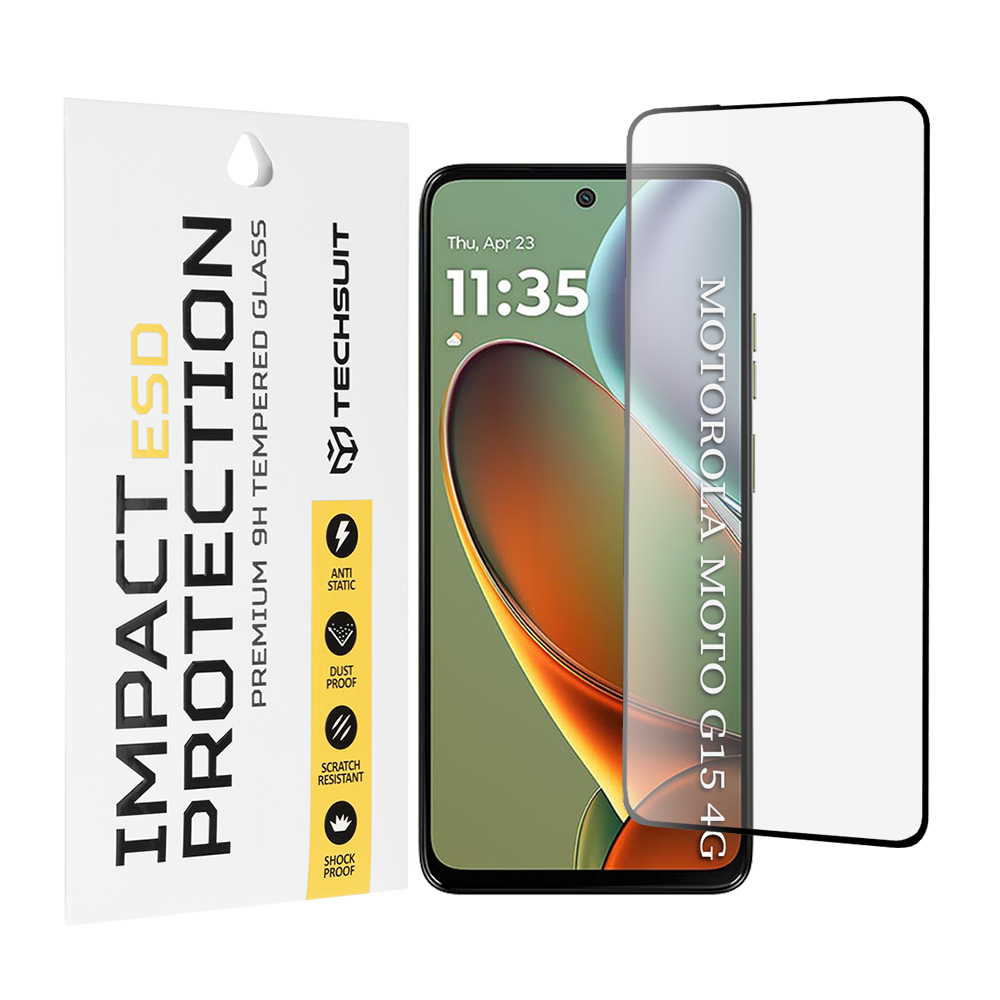 Techsuit ESD sklo Motorola Moto G15 G15 Power černé