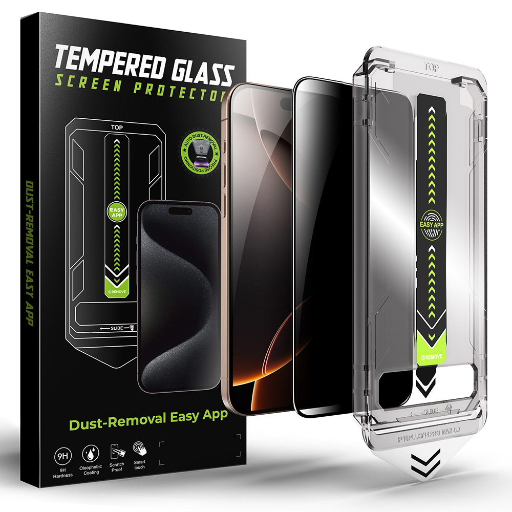 Techsuit TitanGlass FullCover pro iPhone 15 Plus iPhone 16 Plus Privacy