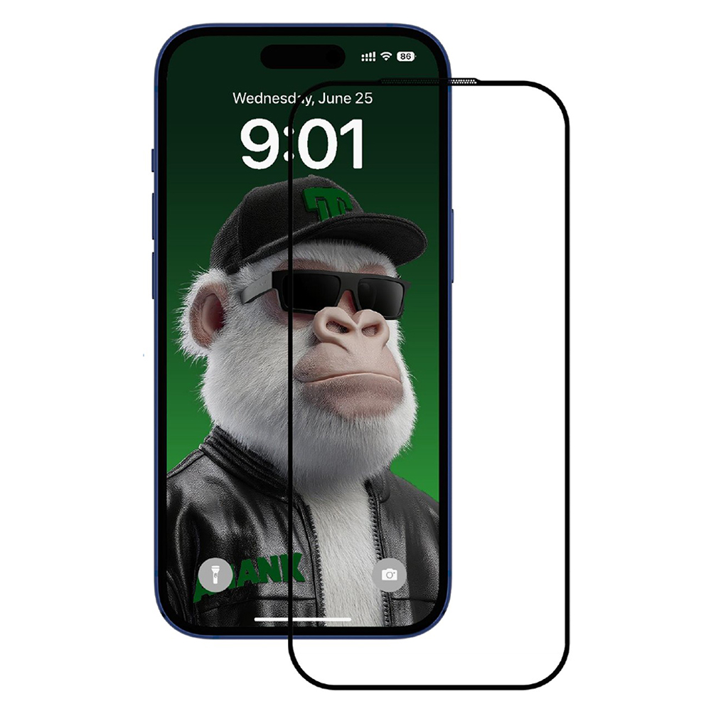 ANANK 2.5D 10X Zesílený CG Ochranné sklo iPhone 17 Pro Max Černá