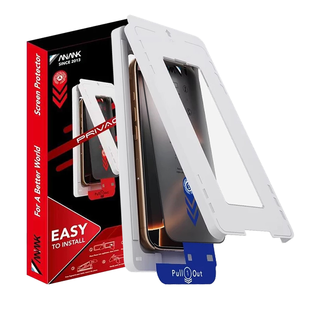 ANANK 2.5D 5X Zesílený ochranný kryt displeje s instalační sadou iPhone 17 černý