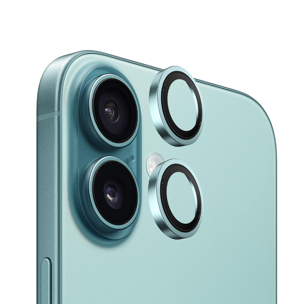 Blueo Original Metal Frame chránič čočky iPhone 16 iPhone 16 Plus zelený