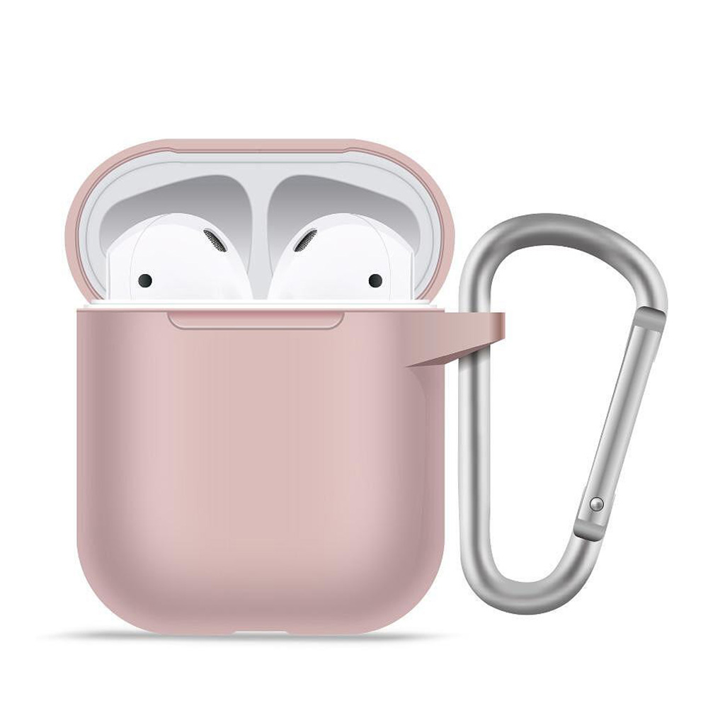Blueo Liquid Silicone ochranné pouzdro pro AirPods 1 pískově růžová