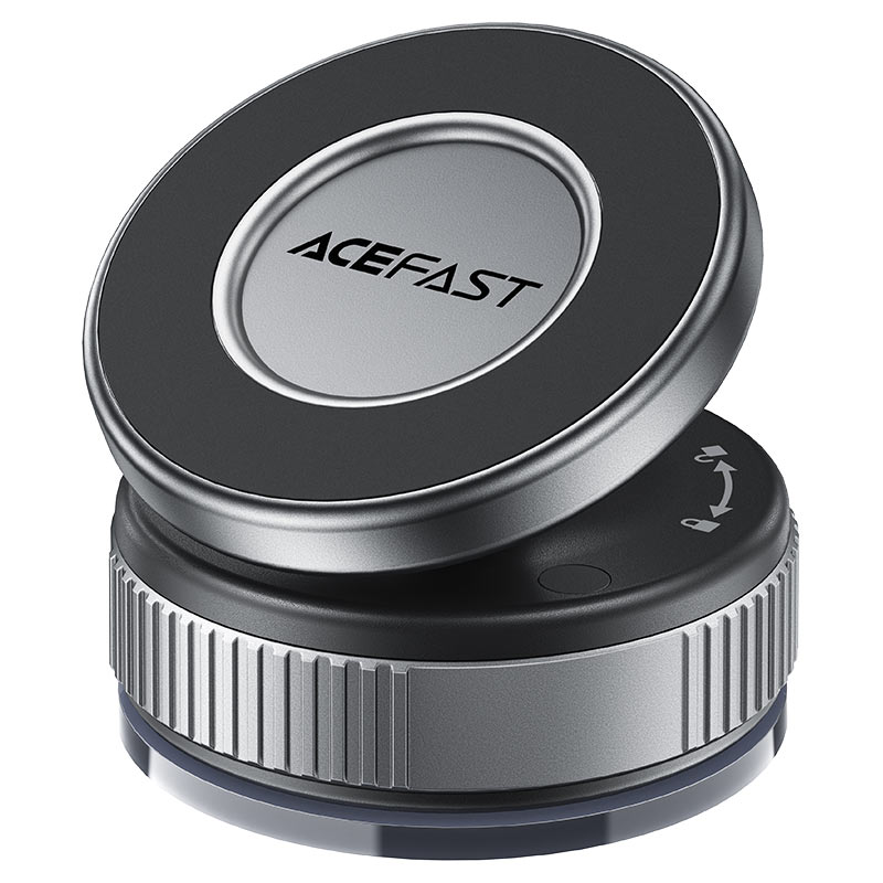 Acefast Držák do auta E27 Magnetický úchyt N52 na palubní desku šedý