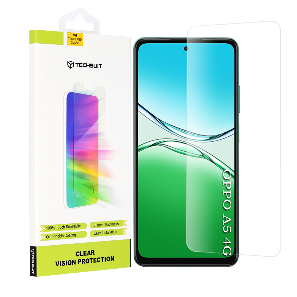 Techsuit Clear Vision Glass pro Oppo A5 4G A5 5G Transparentní