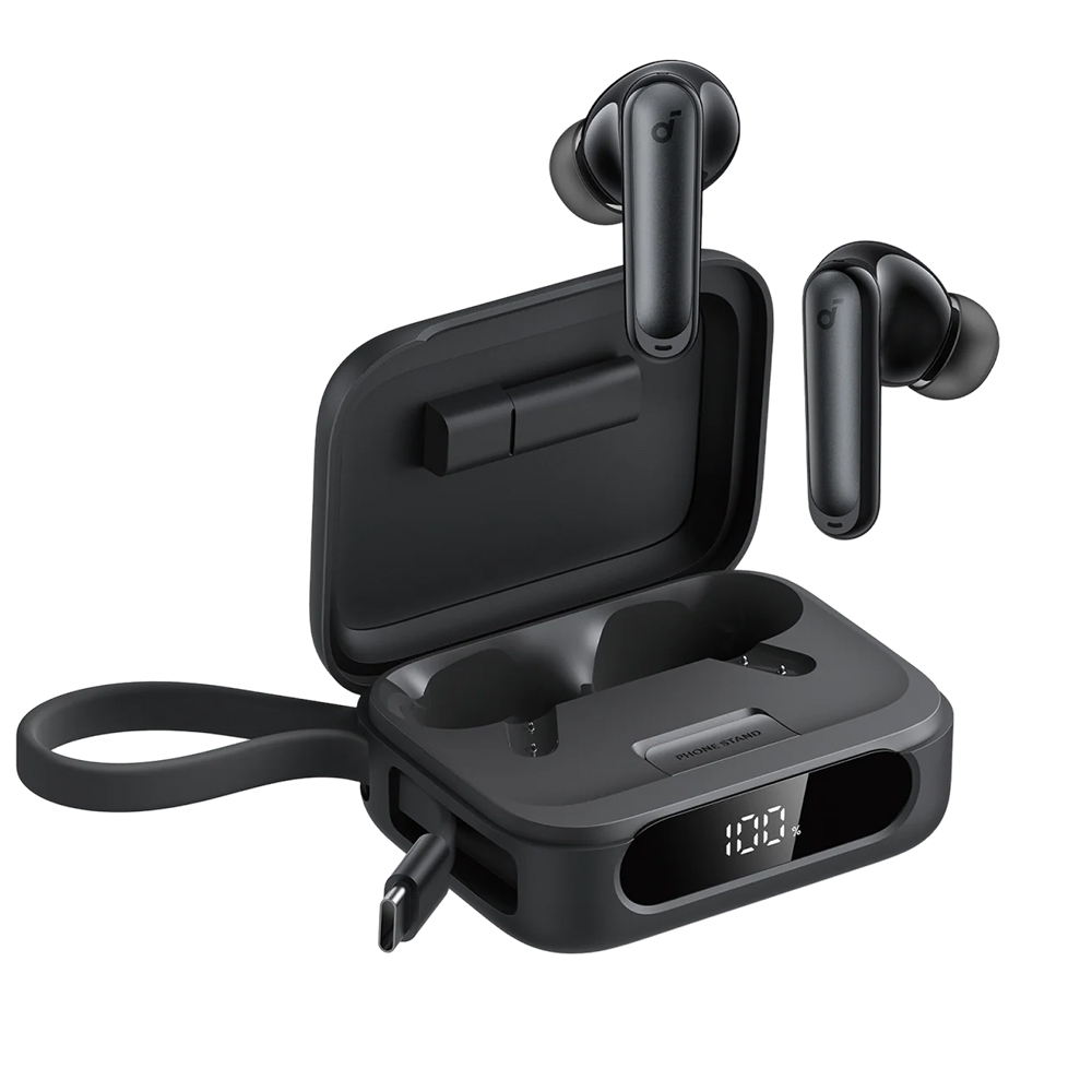 Anker Wireless Earbuds P41i s vestavěnou nabíječkou stojánkem černé