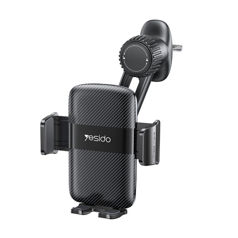 Yesido Car Holder C242 do ventilace s automatickým klipem teleskopické rameno černý
