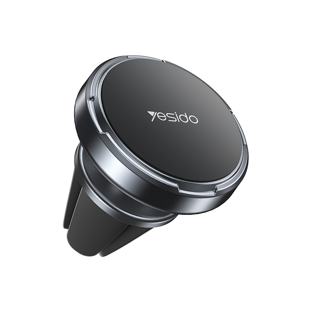Yesido Mini Car Holder C214 Magnetický do ventilace volně otočný zinková slitina protiskluzový univerzální černý