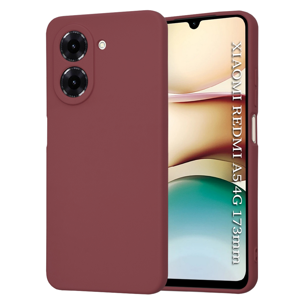 Techsuit SoftFlex pouzdro pro Xiaomi Redmi A5 4G Standard švestkově červené