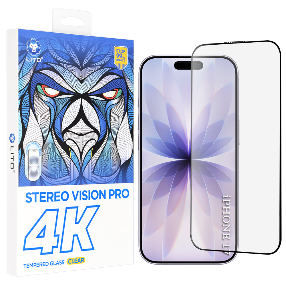 Lito D+ Max 4K pro iPhone 17 iPhone 16 Pro černá