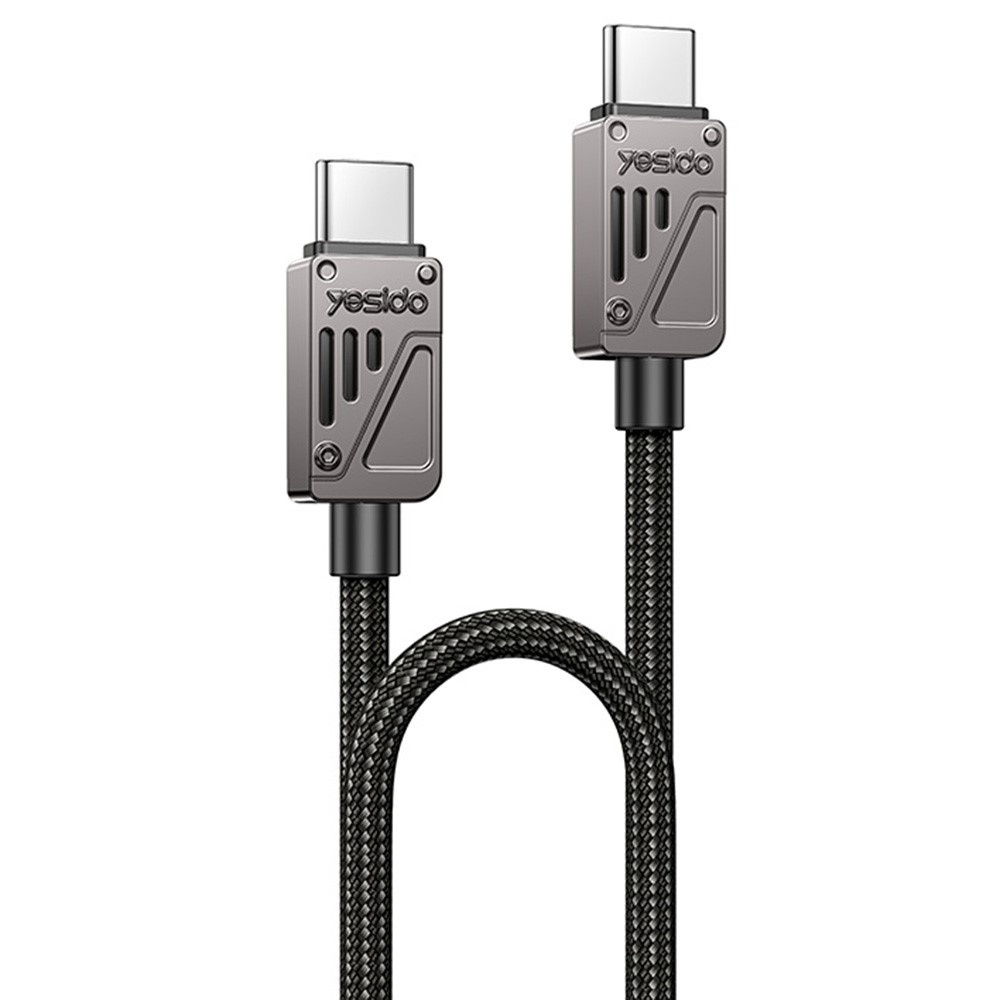 Yesido - Datový kabel (CA196) - Type-C na Type-C rychlé nabíjení 1.2m černý