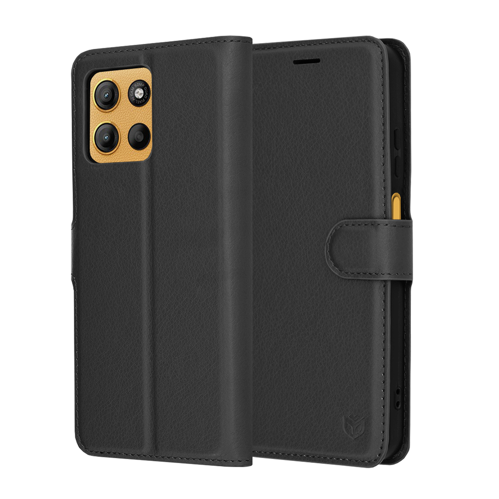 Pouzdro Techsuit Leather Folio pro Motorola Moto G15 G15 Power černé