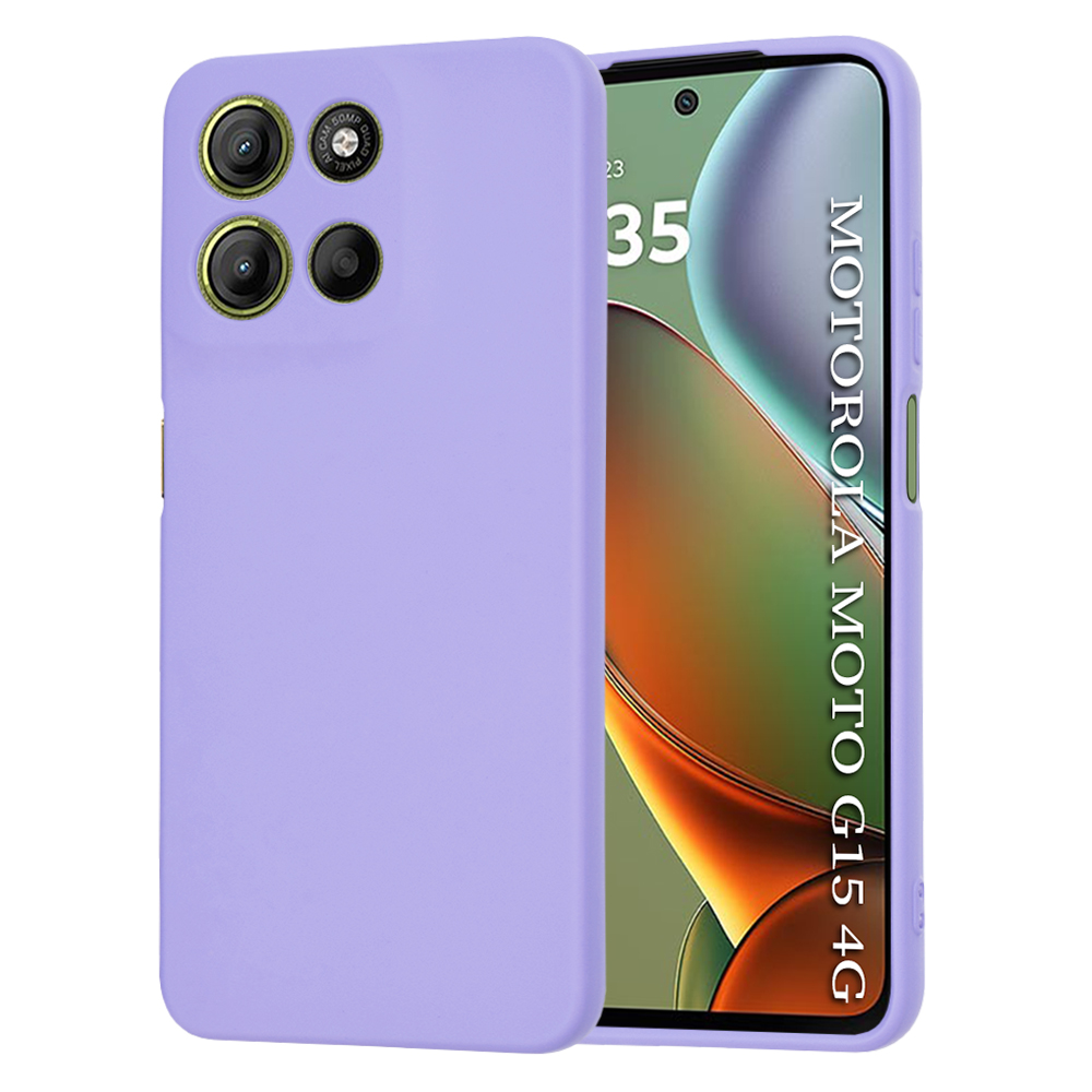 Techsuit SoftFlex pro Motorola Moto G15 G15 Power světle fialová