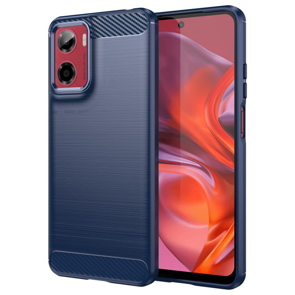 Pouzdro Techsuit Carbon Silicone pro Motorola Moto G05 E15 modré