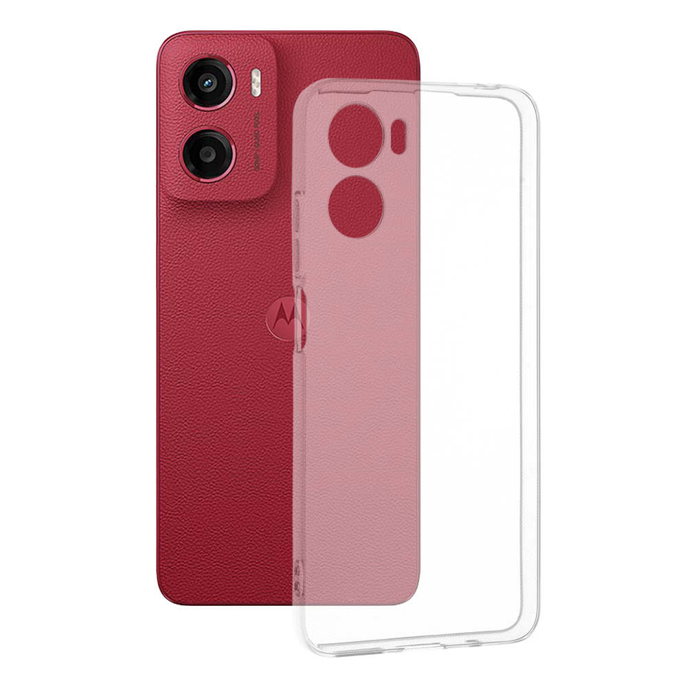 Techsuit silikonové pouzdro Motorola Moto G05 E15 průhledné