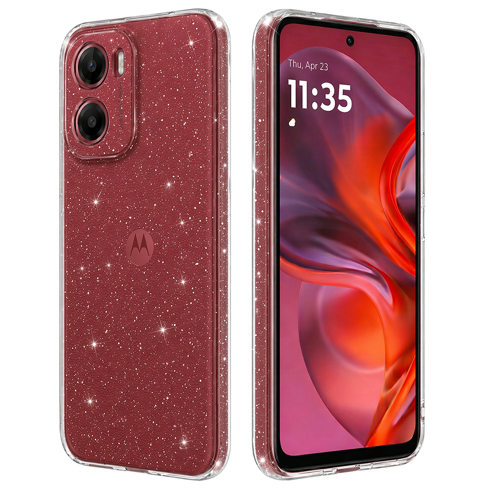 Techsuit SparkleSkin Series Motorola Moto G05 E15 průhledný obal
