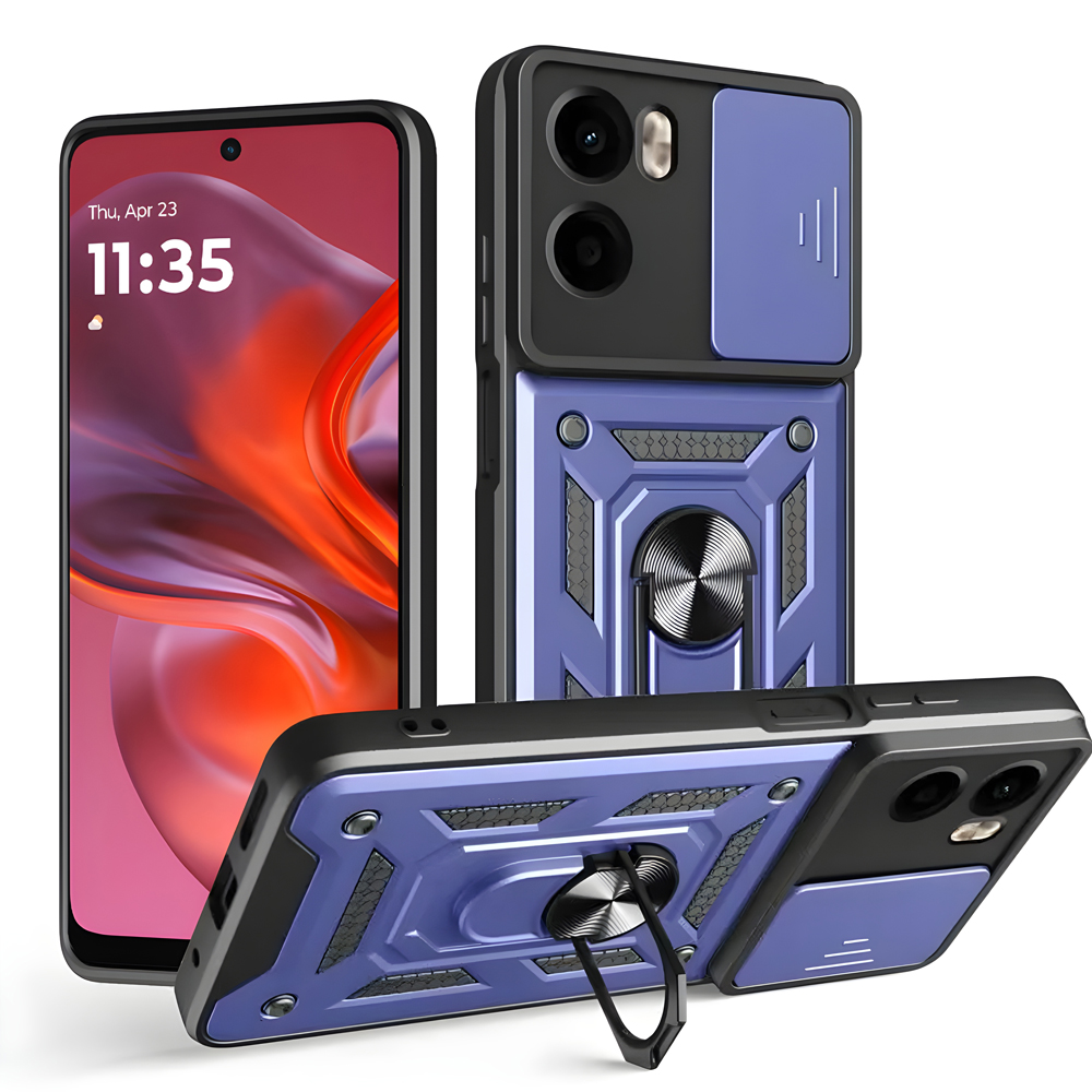 Techsuit CamShield Series pouzdro pro Motorola Moto G05 E15 modré