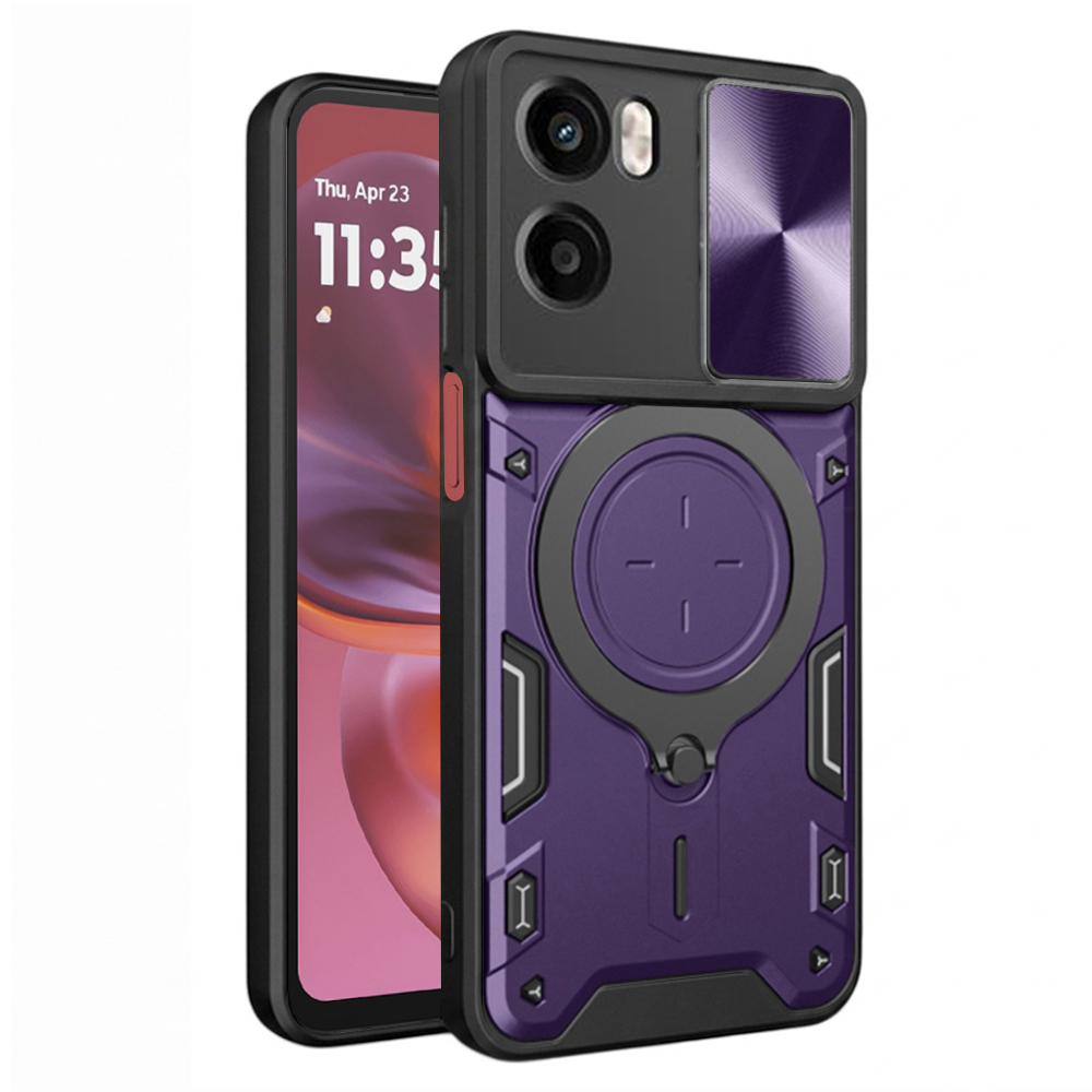 Pouzdro Techsuit CamGuard Pro pro Motorola Moto G05 E15 fialové
