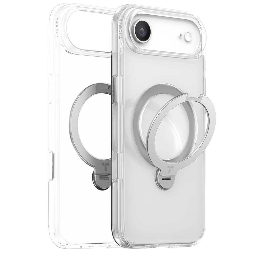 Torras Ostand Spin MagSafe Series iPhone 17 Air průhledný