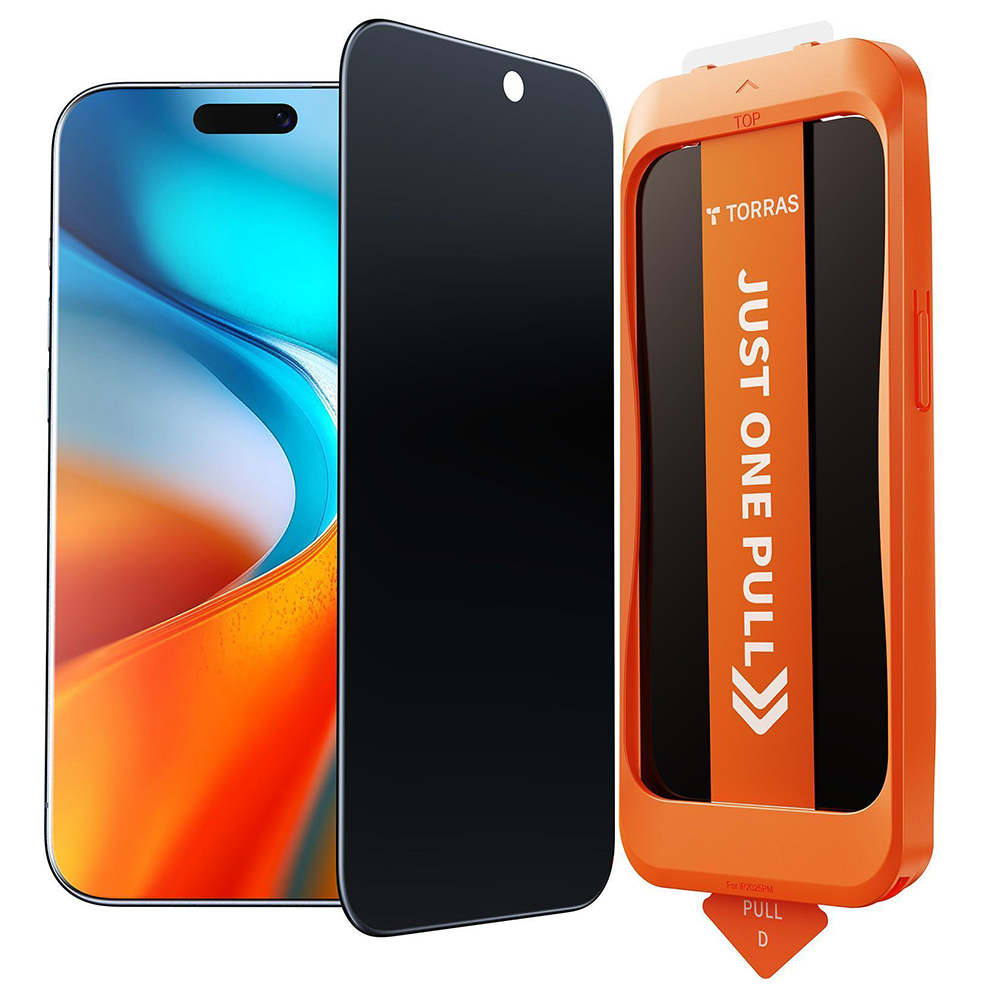 Torras GlassGo Install Master Privacy pro iPhone 17 Pro černý