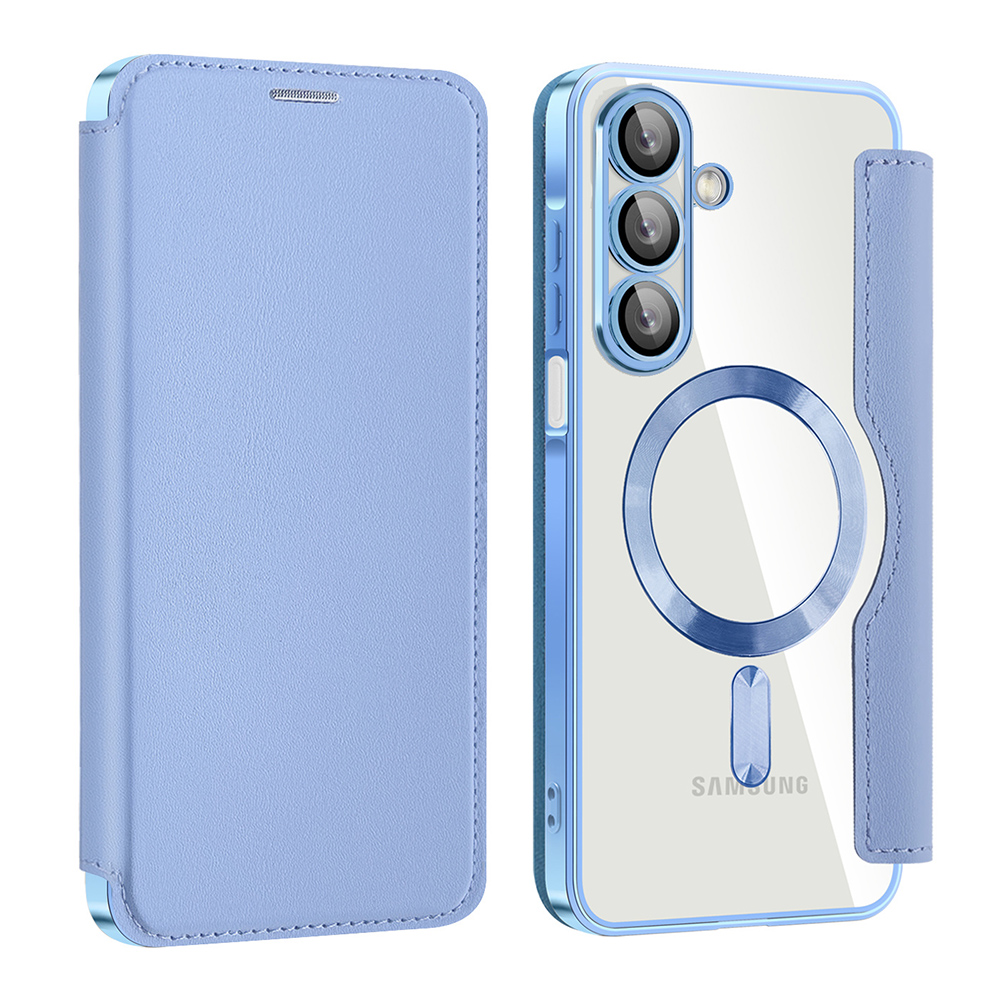 Pouzdro Techsuit SmartMag Book pro Samsung Galaxy A17 5G/A17 4G světle modré