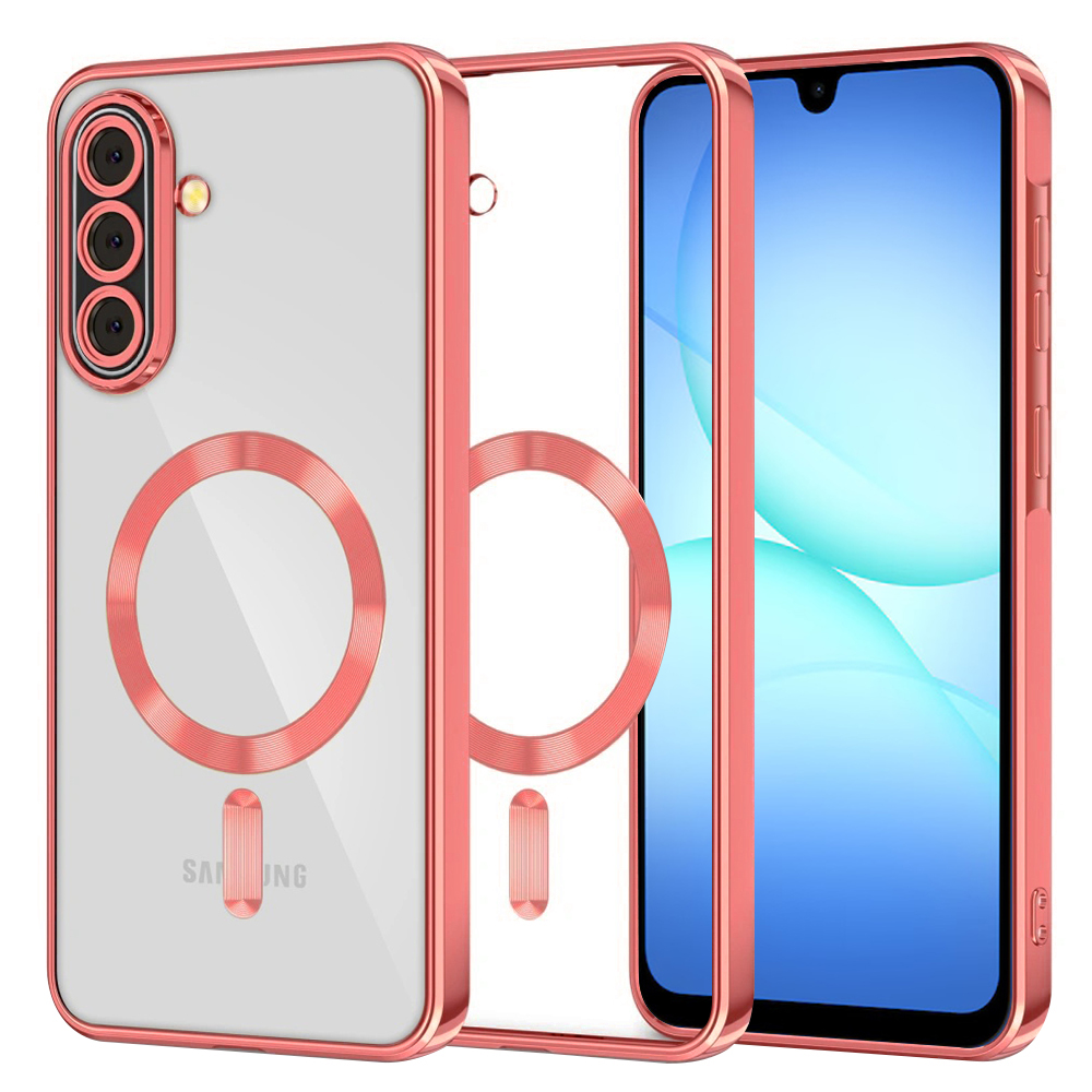 Techsuit Luxury Crystal MagSafe pro Samsung Galaxy A17 5G A17 4G červená
