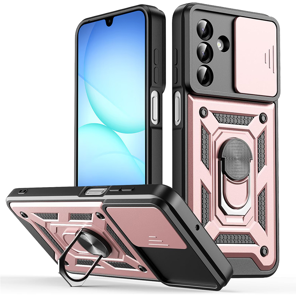 Techsuit CamShield Series Samsung Galaxy A17 5G / A17 4G růžově zlatý
