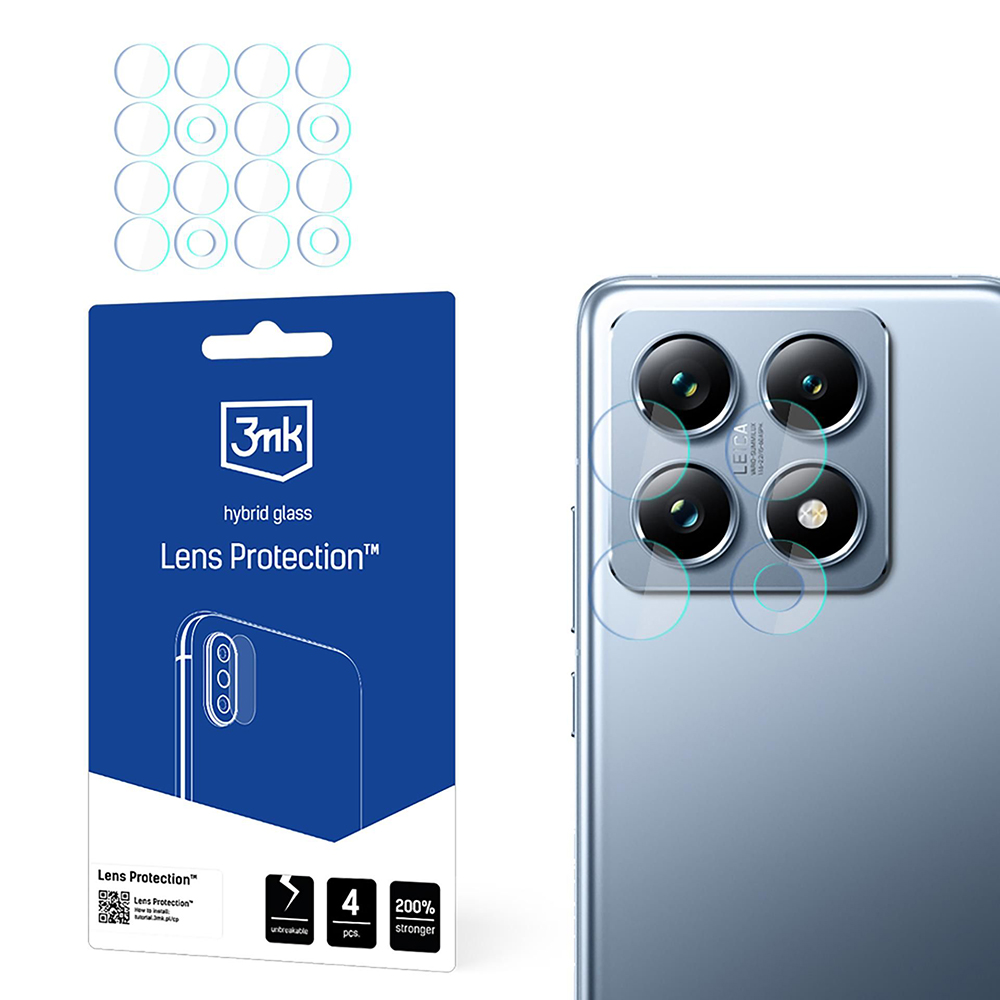 3mk Ochrana objektivu (4 ks) Xiaomi 14T / Xiaomi 14T Pro Čirá